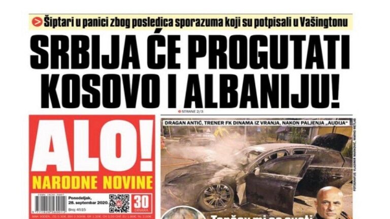 Mediat serbe: Presidenti Vuçiç do kontrollojë edhe Tiranën!