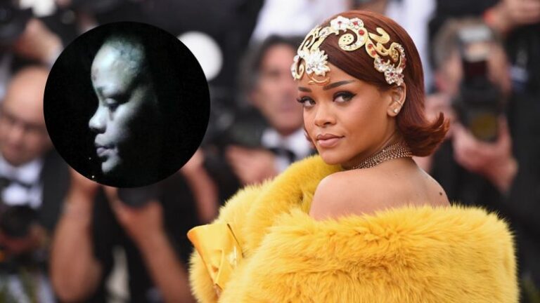 Rihanna fotografohet me të nxira në fytyrë