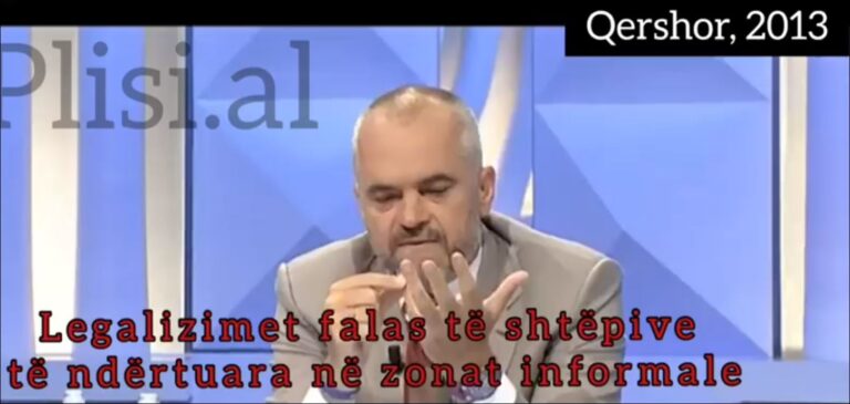 Premtoi legalizime falas dhe ujë në çdo shtëpi para 7 viteve, Vasili: A ka më njeri që e beson Edi Ramën?