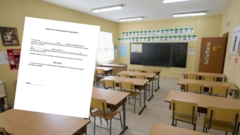 Viti i ri shkollor/ Formulari që duhet të dorëzojnë nxënësit çdo ditë