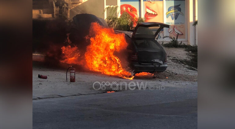 Merr flakë në ecje makina e nënkryetarit të PD-së Sarandë
