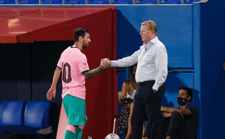Messi shënon “perlë” në miqësore dhe shtrëngon duart me Koeman (VIDEO)