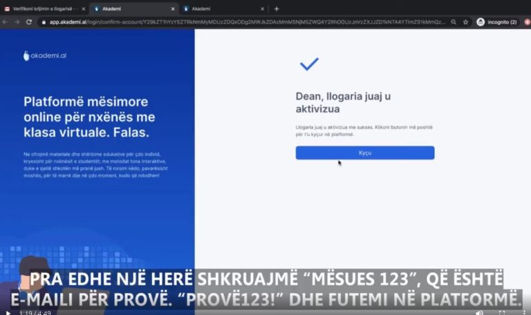 Ministria e Arsimit zbulon platformën për zhvillimin e orëve mësimore online, ja manuali i përdorimit për mësuesit