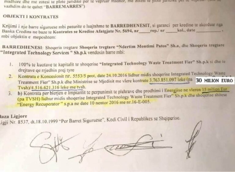 Mafia e plehrave 30 mln euro për inceneratorin e Fierit,  Malltezi: SPAK-ut i mjafton vetëm kjo FOTO
