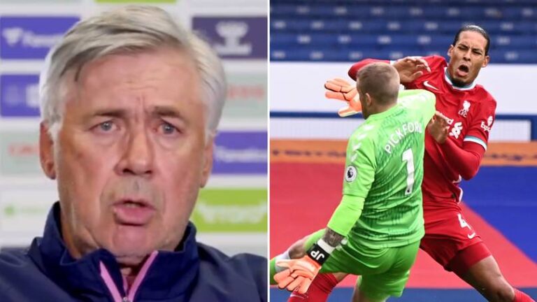 Ancelotti kërkon falje për dëmtimin e van Dijk, ja si e përshkruan italian episodin