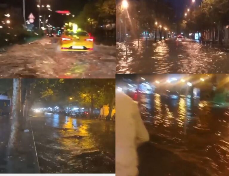 Reshjet e dendura të shiut, nisin problemet në Durrës dhe në Vlorë