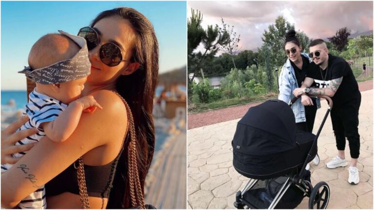 “Artist si babi!”- Klea Huta dhe Elgit Doda tregojnë me një foto të ardhmen e vogëlushit të tyre