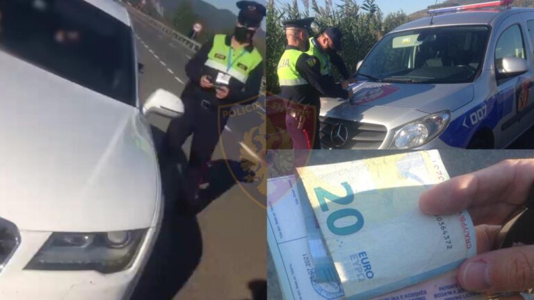 Parakalime të gabuara e manovra të rrezikshme në rrugë. Do korruptonte policin me 20 euro, arrestohet 28-vjeçari