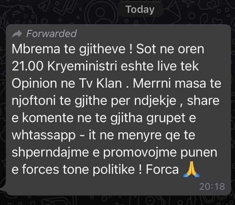 Zbardhet urdhri: Administrata “në rresht” të promovojë Kryeministrin te Fevziu  