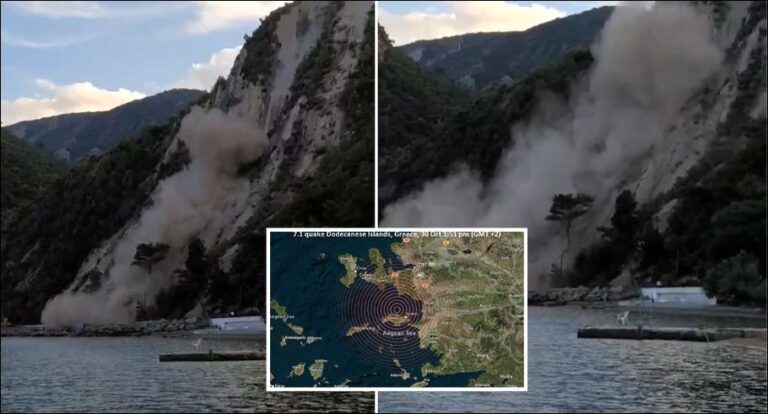 Video nga ishulli grek Samos, rrëshqitje dheu e cunami pas tërmetit shkatërrimtar