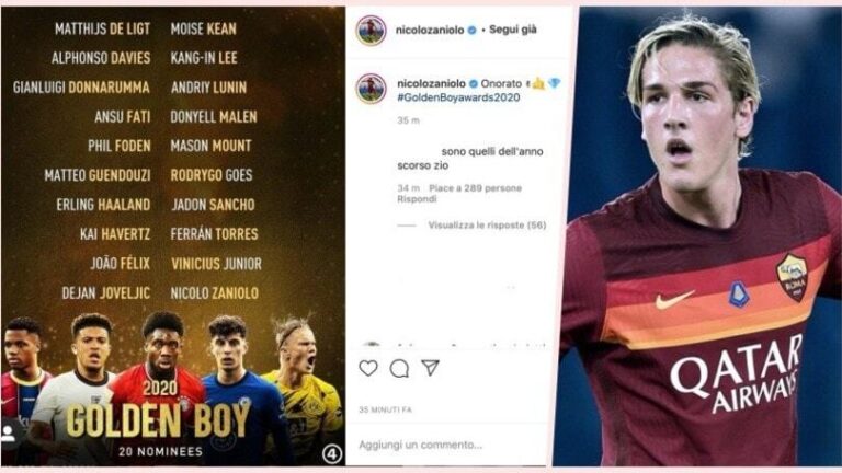 Gafa qesharake e Zaniolos, gëzohet për listën e “Golden Boy” por … është e vitit të kaluar