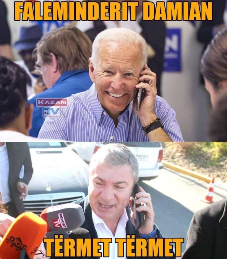 Joe Biden telefonon Damian Gjiknurin