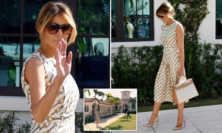 Melania Trump voton në Florida, e veshur me fustan me vlerë 4,500 dollarë