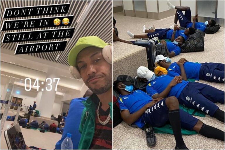 Lojtarët e Gambias flenë në aeroport, shpërthen Aubameyang