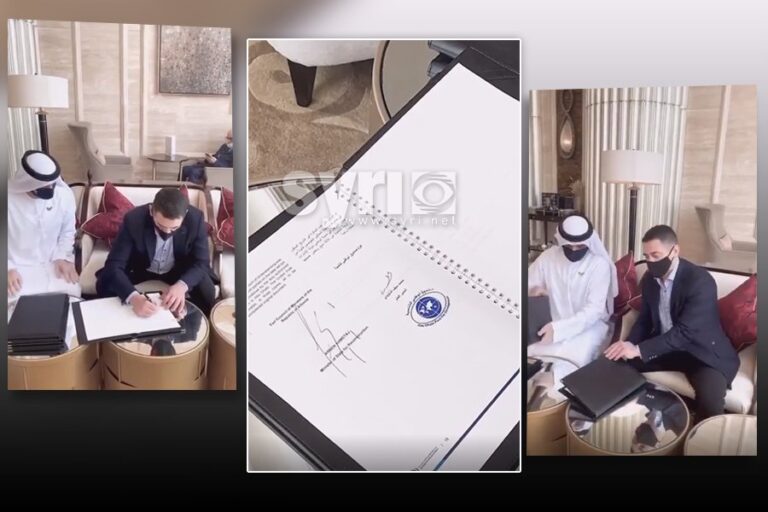 VIDEO/ Rama e Ahmetaj në Dubai, nënshkruajnë marrëveshje në … bar-kafe