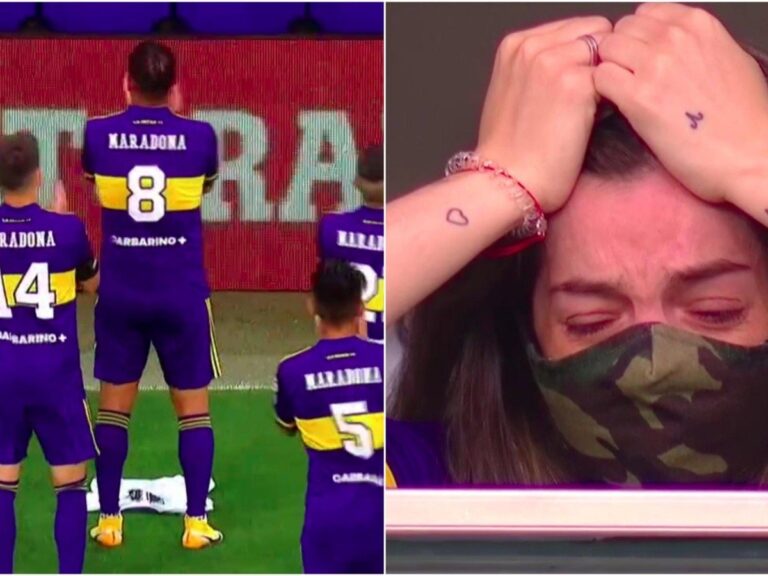 Boca Juniors i kushton një gol Maradonës, vajza e tij përlotet në stadium (VIDEO)
