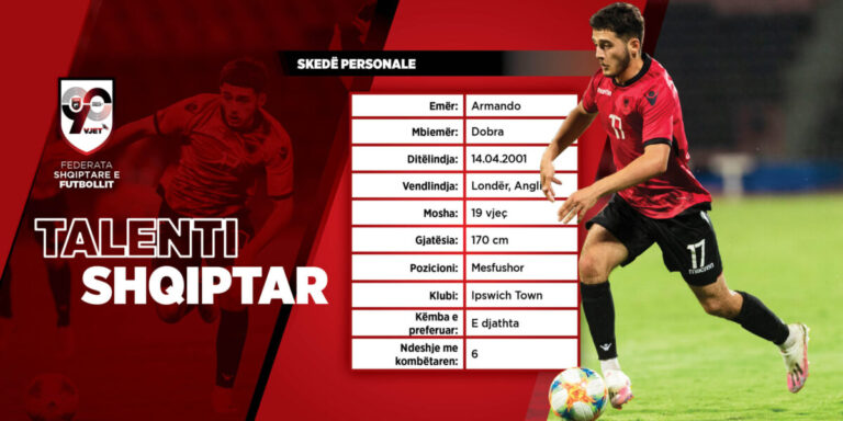 Armando Dobra, talenti që ëndërron të luajë një ditë në Premier League