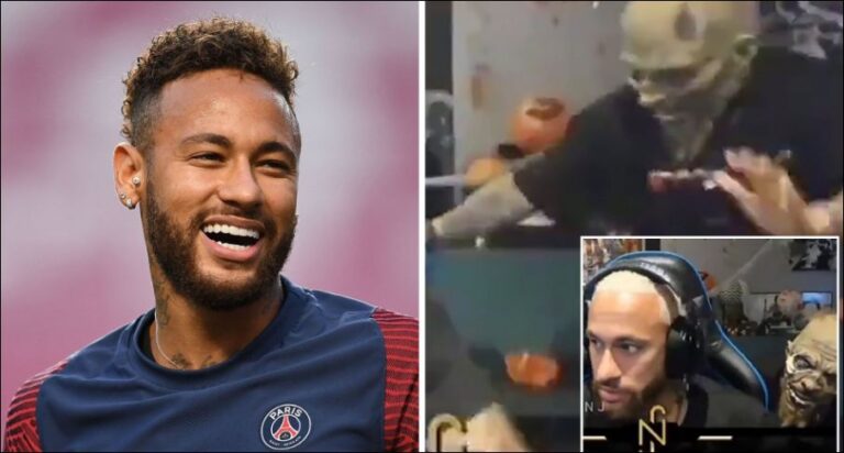 VIDEO/ Reagimi epik, Neymar frikësohet për ‘vdekje’ për Halloween