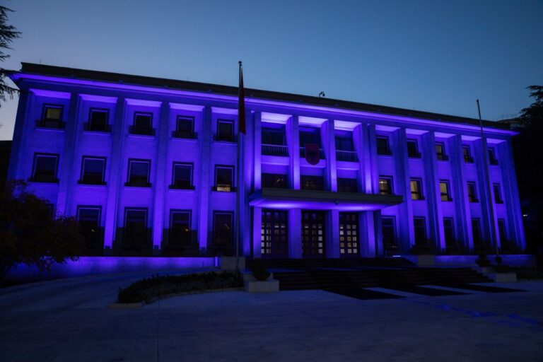 Presidenca bëhet blu, Meta: Mision dhe detyrim, mbrojtja e të drejtave të fëmijëve (VIDEO)