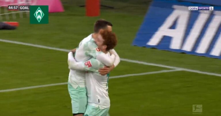 Werder Bremen shokon Bayernin në fundin e pjesës së parë, kalon në avantazh (VIDEO)