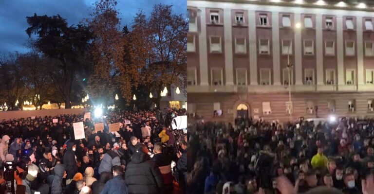 “Mos u bëni pjesë e protestave të paligjshme”, policia ndalon zhvillimin e protestës së qytetarëve