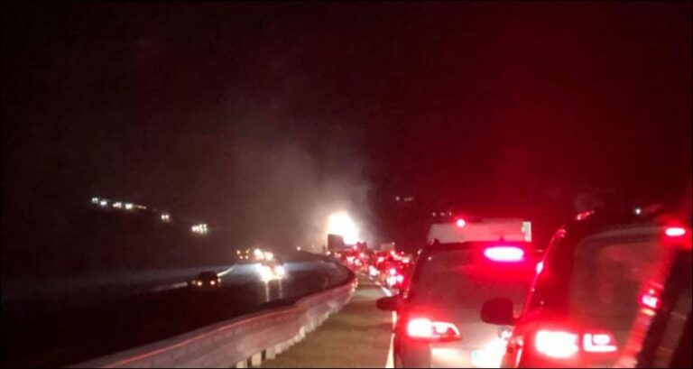 VIDEO/ 7 makina përfshihen në aksident në autostradën Prishtinë – Prizren