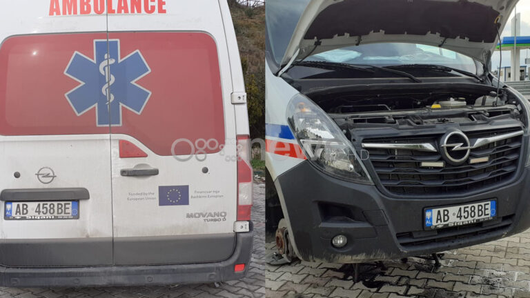 Aksidentohet ambulanca me dy infermierë brenda, shkak shpejtësia