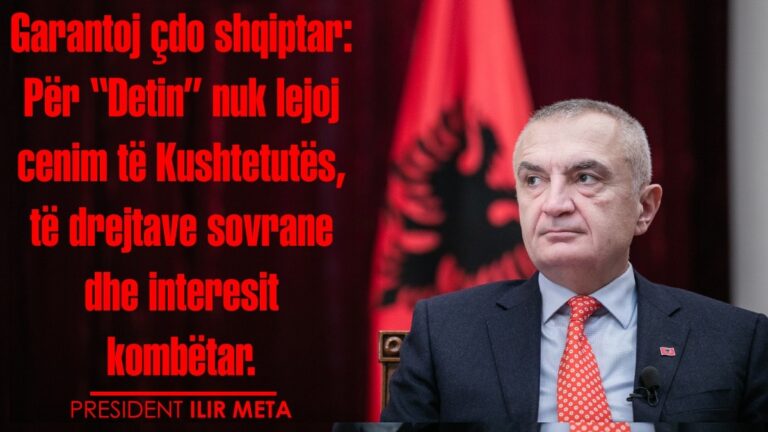 Meta: Kush bën lojëra me “Detin” apo e ka ngrënë një lugë çorbë të prishur, do mbajë përgjegjësi