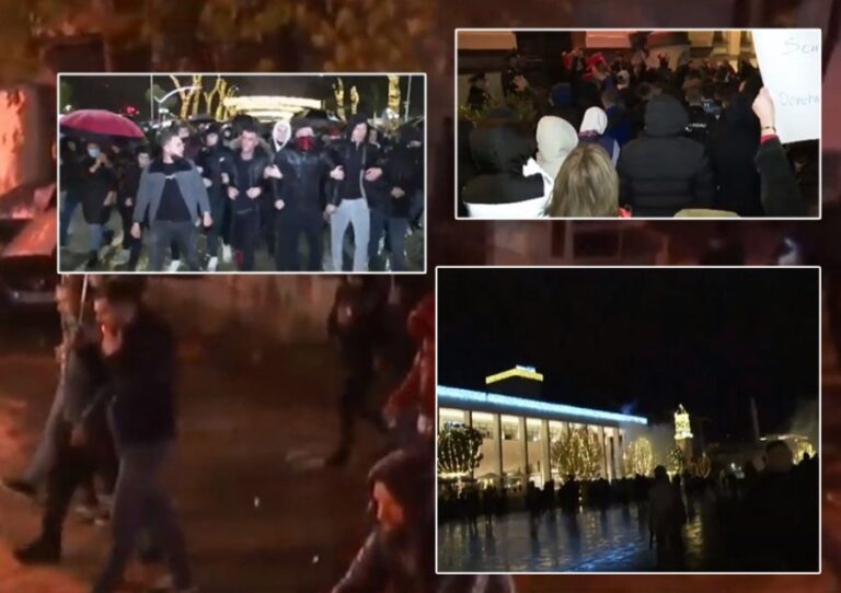 Protestuesit sfidojnë orën policore, marshojnë drejt Laprakës, në shtëpinë e Klodian Rashës