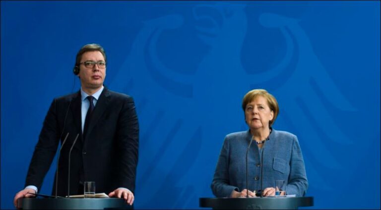 Merkel dhe Vuçiç diskutojnë për dialogun Kosovë-Serbi: Të ruhet paqja mes dy vendeve