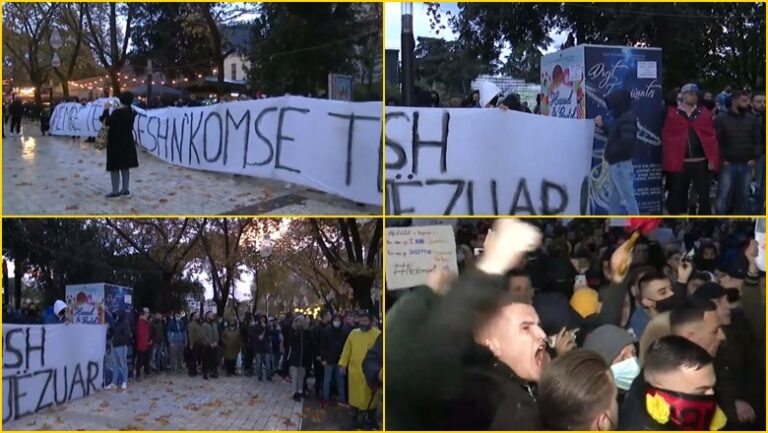 Protestë masive para Ministrisë së Brendshme për vrasjan e Klodian Rashës. Qytetarët përplasen me policinë