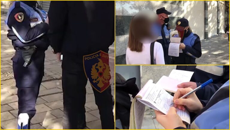 Thyen karantinën, gjobiten me nga 7 mln lekë 5 qytetarë. Policia: 571 gjoba për maskat