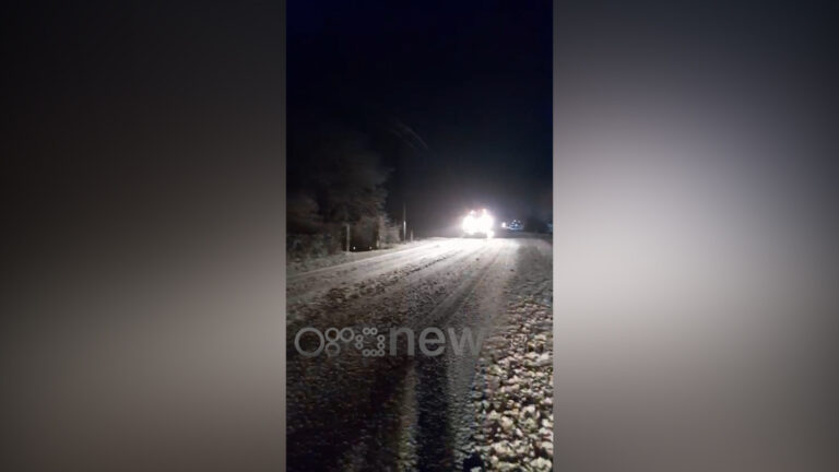 Korça përfshihet nga reshje të dendura bore