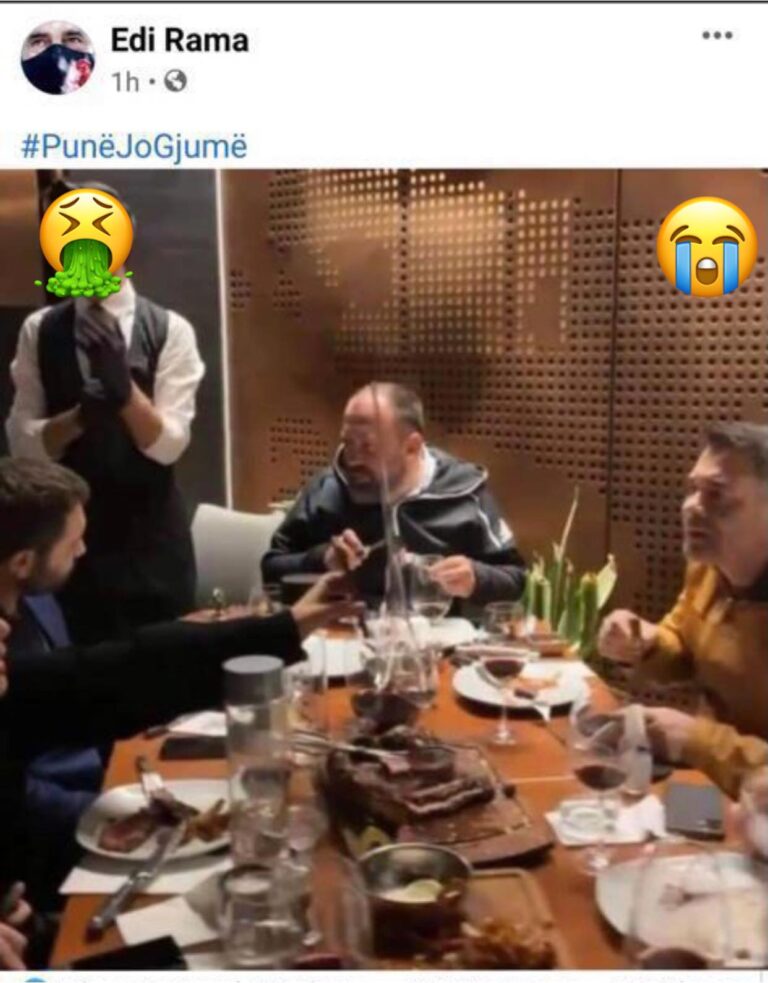 Shqipëria nën ujë, kurse dy ministra shqepen duke ngrenë e pirë në Dubai te restoranti më i shtrenjtë