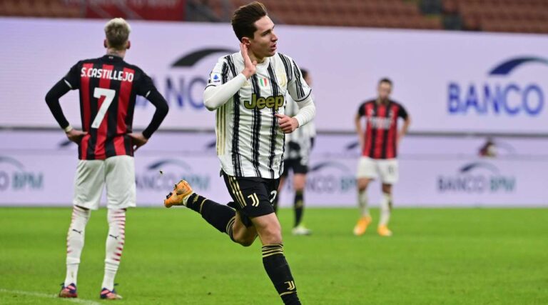 Juventus i shkakton humbjen e parë Milanit, Chiesa shkëlqen me dopietë (VIDEO)