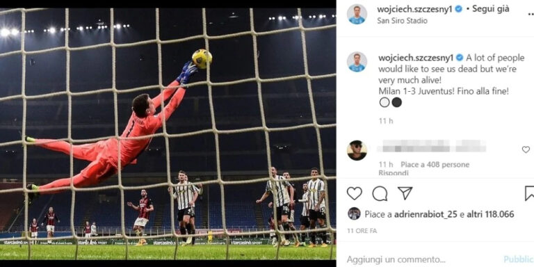 Szczesny: Na donin të vdekur, por Juve është gjallë…