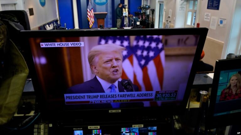 Presidenti Trump mban fjalimin e lamtumirës. Uron administratën e re, por nuk përmed pasardhësin e tij