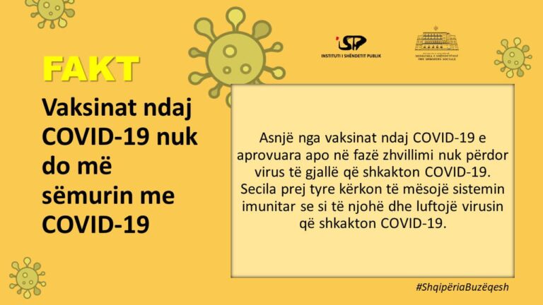 Mund të infektoheni me COVID-19 edhe pas vaksinimit! ISHP: Ja simptoma që jep dhe a duhet të shqetësoheni