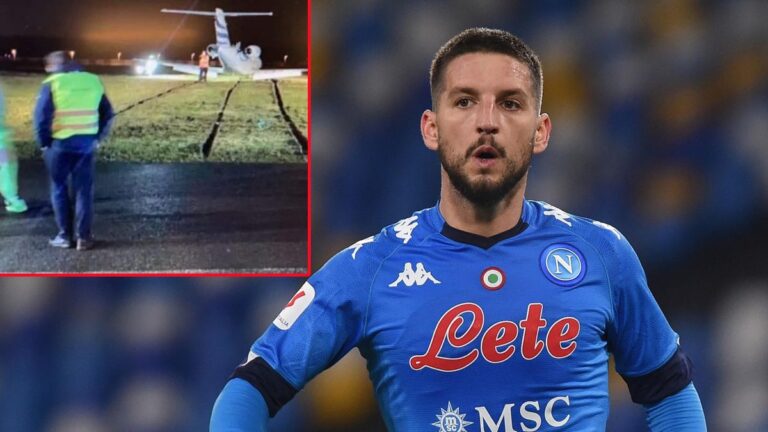 Momente frike për Mertens, avioni i tij del jashtë pistës në Belgjikë
