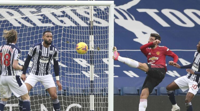 United ndalet edhe ndaj West Brom, Bruno Fernandes shënon një “perlë” (VIDEO)