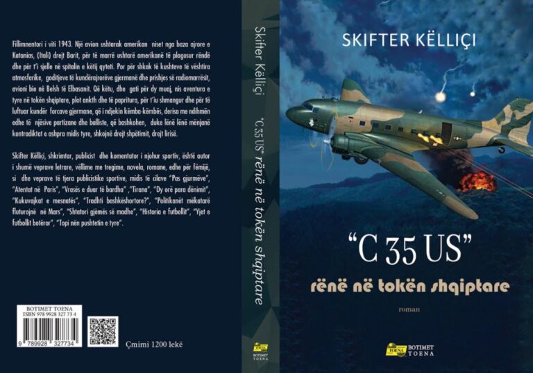 “C 35 US rënë në tokën shqiptare”, një roman i Skifter Këlliçit me temë shqiptaro- amerikane