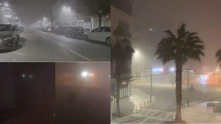 Mjegulla “pushton” Durrësin (FOTOLAJM)