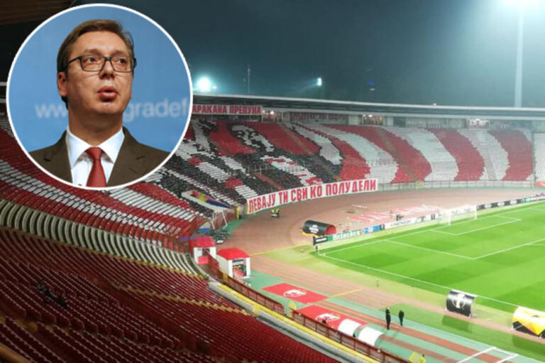Zvezda “tremb” Milanin, letër Vuçiç për të mbushur stadiumin plotë