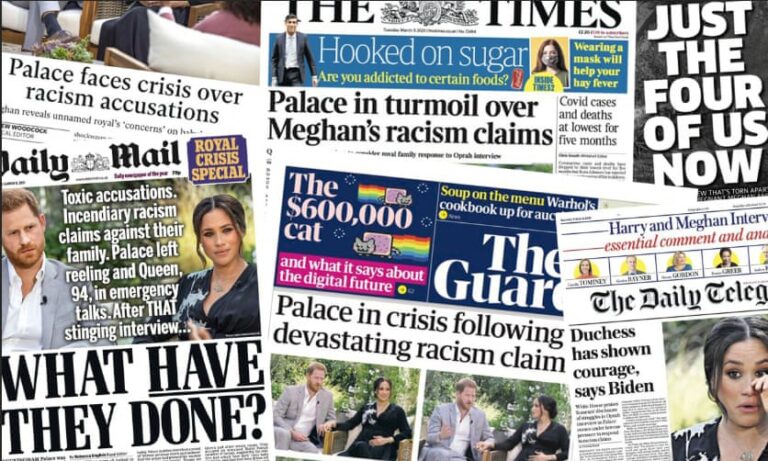 Intervista e Meghan dhe akuzat për racizën, ”paralizojnë” Pallatin Mbretëror