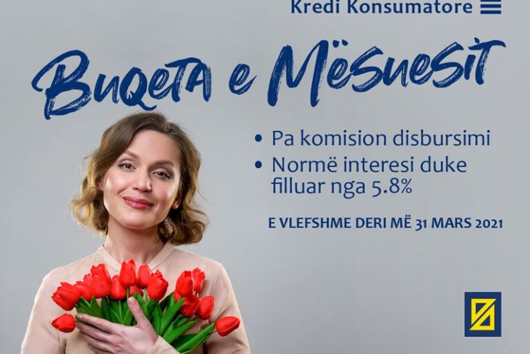 “Buqeta e Mësuesit” – oferta më e re e lançuar nga Credins Bank këtë 7 Mars