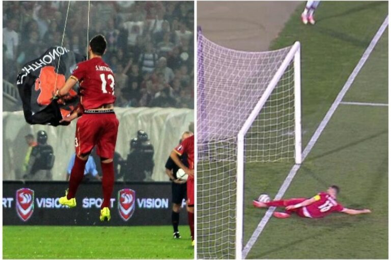 Nga heqja e flamurit të “Shqipërisë së Madhe” te goli fantazmë i Ronaldos, serbët bëjnë hero Mitrovic