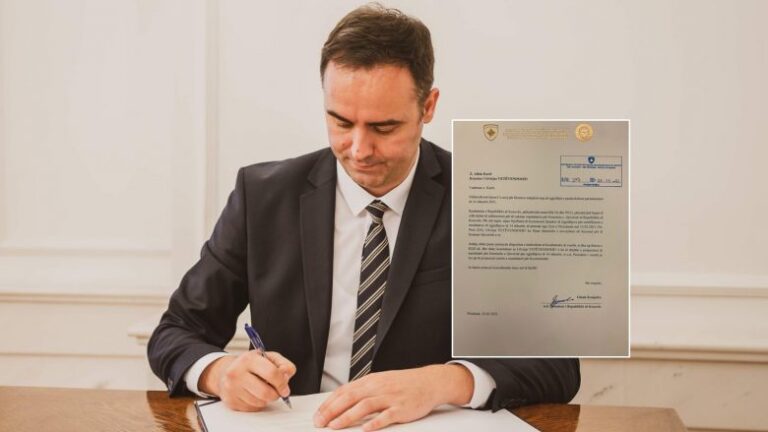 Presidenti në detyrë, Konjufca i kërkon VV emrin e mandatarit për kryeministër