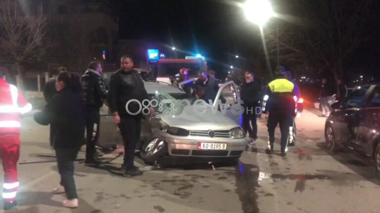 Aksident i frikshëm në Korçë/ Golfi bëhet copë, 4 të plagosur
