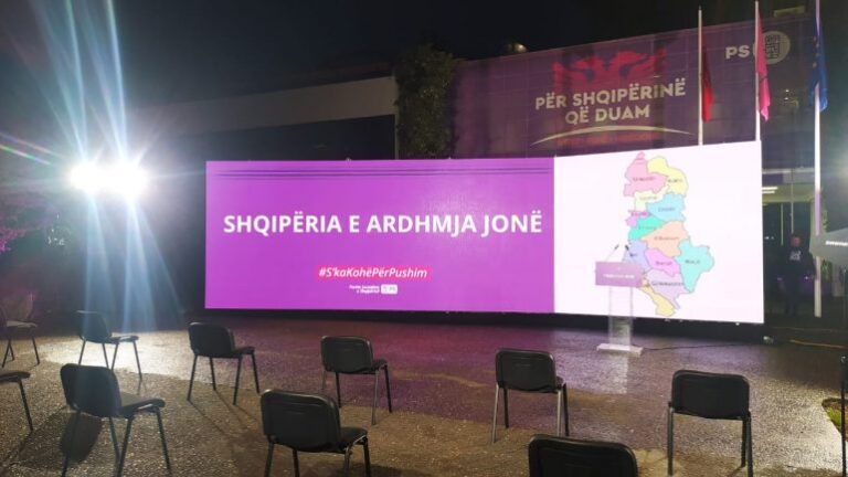 FOTO-Lajmi/ Zbulohet slogani i fushatës elektorale të PS: Shqipëria e ardhmja jonë!