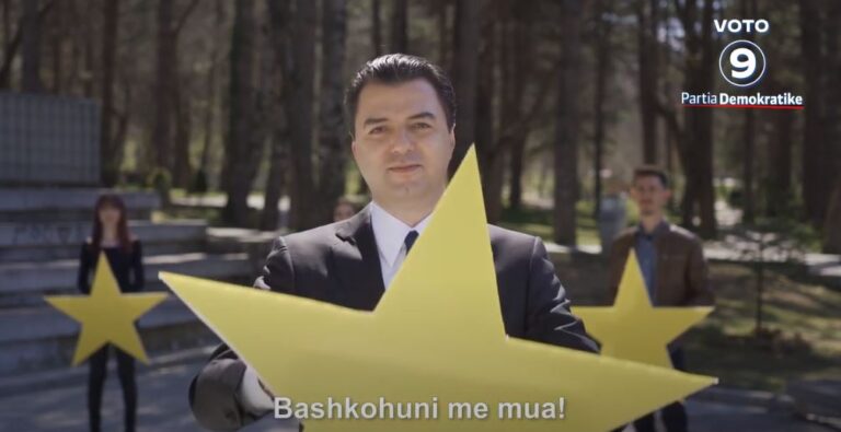 ”Bashkohuni me mua”, Basha: Rama nuk e çon Shqipërinë në BE, PD mundet (VIDEO)